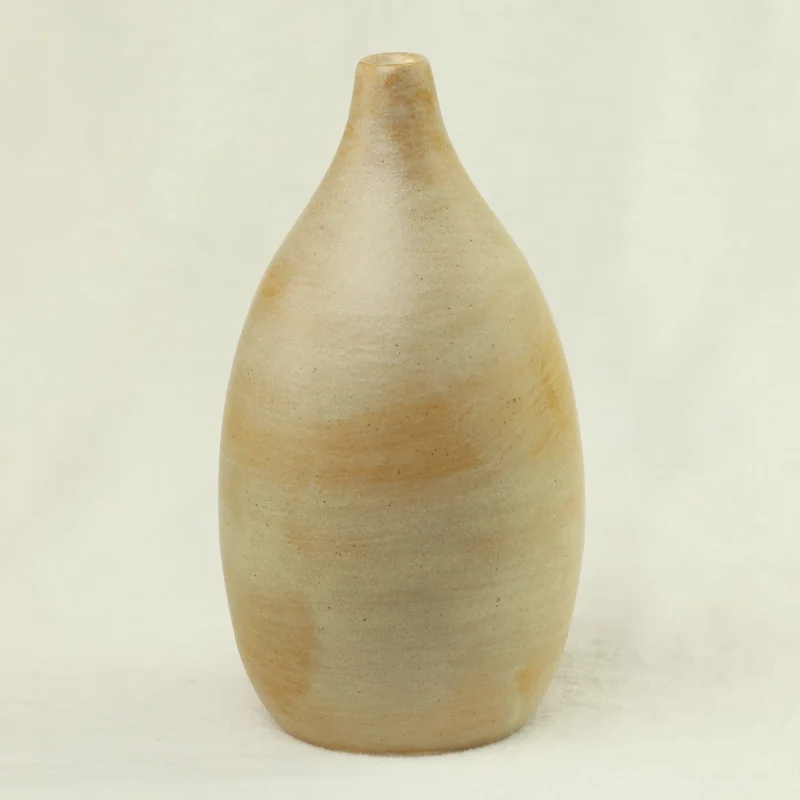 Sand-glazed bottle vase
