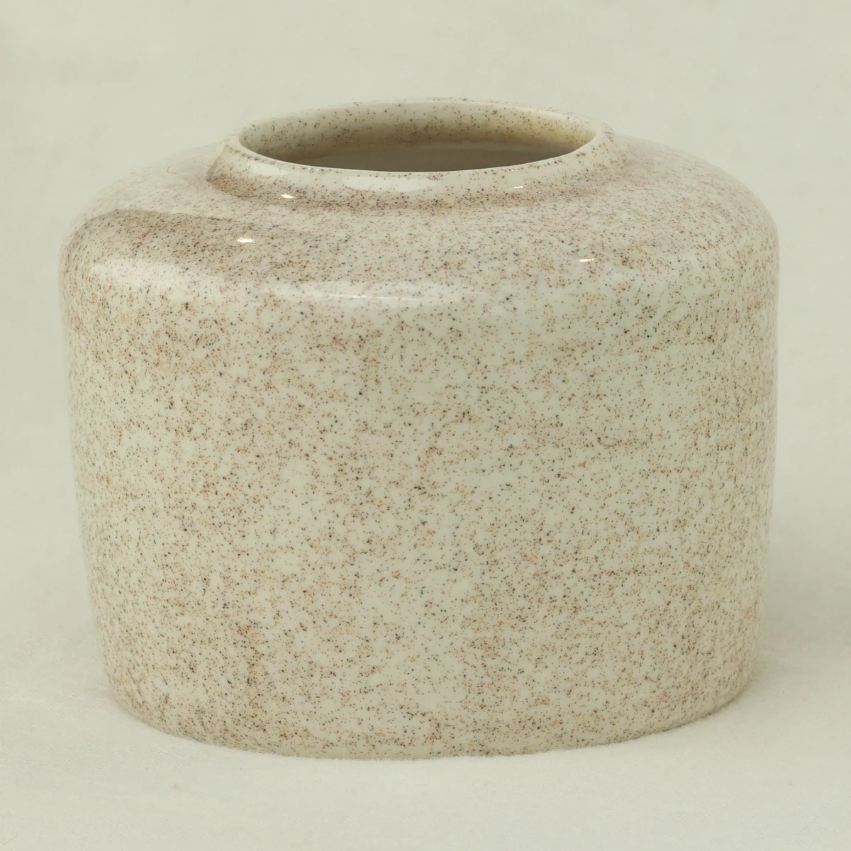 Speckled squat vase