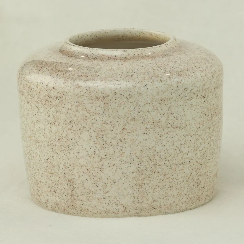 Speckled squat vase
